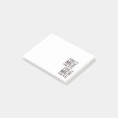 US Flag Black en White Retro Post-it® Notes (Schuin)