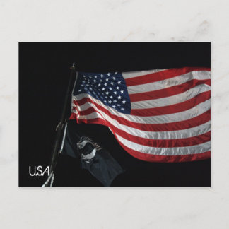 US Flag Briefkaart (met schrijven)
