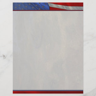 US Flag Briefpapier Letterhead