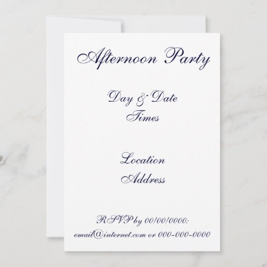 US Flag Custom Party Uitnodigingen (Achterkant)