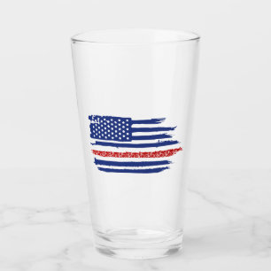 US Flag Cycling Glas