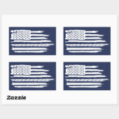 US Flag Cycling Rechthoekige Sticker (Vel)