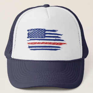 US Flag Cycling Trucker Pet