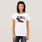 US FLAG & EAGLE USA-stijl Dames Shirt (Voorkant volledig)