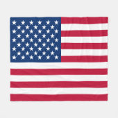 US Flag Fleece Blanket (Voorkant (Horizontaal))