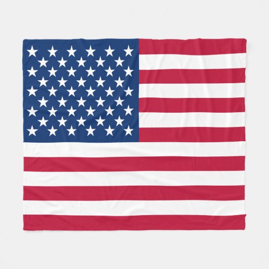 US Flag Fleece Blanket (Voorkant (Horizontaal))