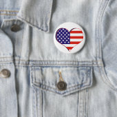 US Flag Heart Button (In situ)