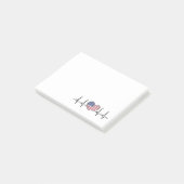 US Flag Heartbeat ECG Electrocardiografie Post-it® Notes (Schuin)