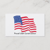 US Flag Helmet Visitekaartje (Achterkant)