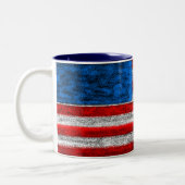 US FLAG Mok, Amerika Tweekleurige Koffiemok (Links)