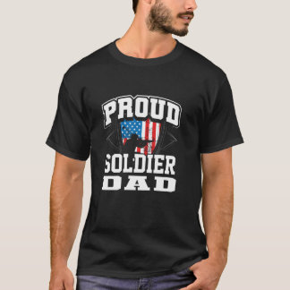  US Flag My Dad My Soldier Hero Gift Trots T-shirt