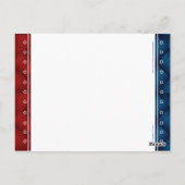 US Flag Patriotic Party Table Number Kaarten (Achterkant)