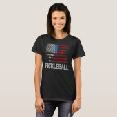 US Flag Pickleball Player Paddleball Lover_1 T-shirt (Voorkant volledig)