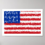 US Flag poster (Voorkant)