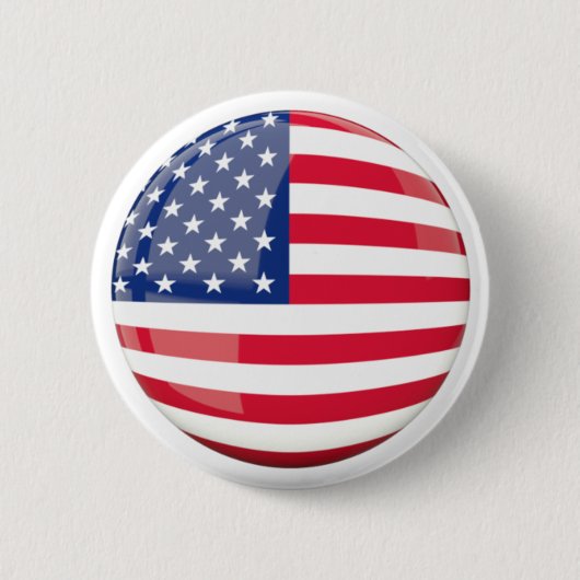 US Flag Print Ronde Buttonnen Ronde Button 5,7 Cm (Voorkant)
