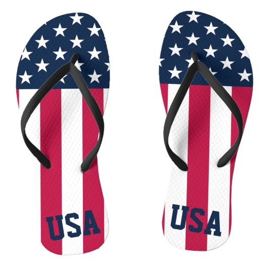 US Flag Stars and Stripes Teenslippers (Voetbed)