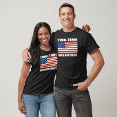 US Flag Two-Time World War Champs T-shirts (Unisex)