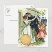 US Flag Union Civil War Soldier Home Briefkaart (Voorkant / Achterkant)