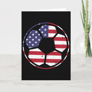 Us Flag Voetbal Ll Vintage Footll 4 juli Patri Kaart