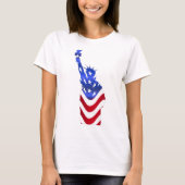 US Flag Women's Basic T-Shirt (Voorkant)
