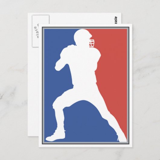 US Football Player T-shirts en cadeaus Briefkaart (Voorkant / Achterkant)