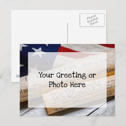 US Founding Documents Briefkaart (Voorkant / Achterkant)