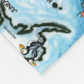 US Fun Map Fleece Deken (Hoek)