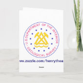 US Geological Survey Retirement Kaart (Achterkant)