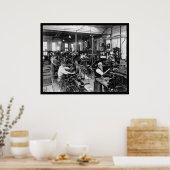 US Government Printing Shop 1910 Poster (Keuken)