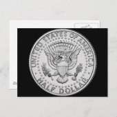 US Great Seal Half Dollar Briefkaart (Voorkant / Achterkant)