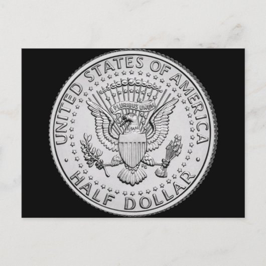 US Great Seal Half Dollar Briefkaart (Voorkant)