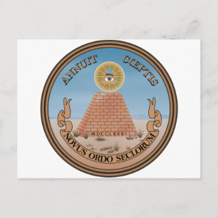US Great Seal Obverse (Reverse) Side Briefkaart