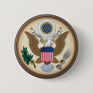 US Great Seal (omgekeerd) Ronde Button 5,7 Cm