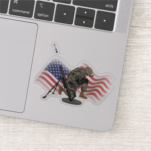 US Gunner met M224 Mortar Sticker (Detail)