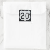 US Highway 20 Road Sign Stickers (Tas)