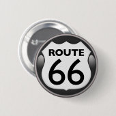 US Historic Route 66 Ronde Button 5,7 Cm (Voorkant /achterkant)