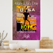 US Hope heeft een mooie dag en een beter negen Pos Poster (Keuken)