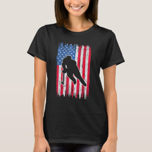 US Ice Hockey USA Practice Flag American Women Man T-shirt