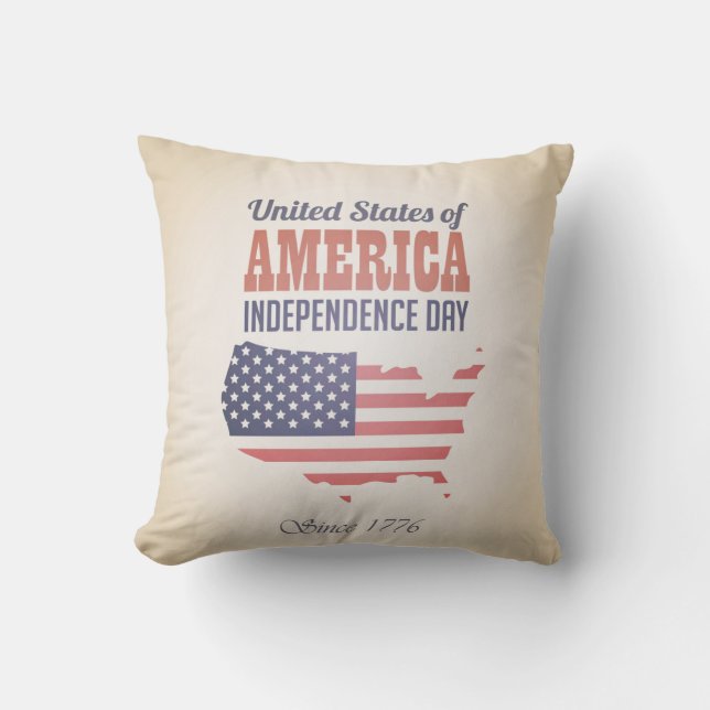 US Independence Day Pillow Kussen (Voorkant)