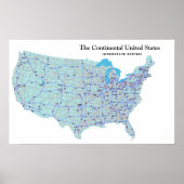 US Interstate System Print (Voorkant)