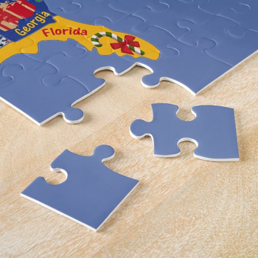 US kerstmis MAP Legpuzzel (Zijkant)