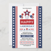 Us Labor Day-evenement uitnodiging template (Voorkant)