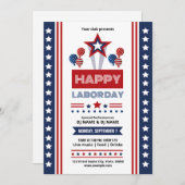 Us Labor Day-evenement uitnodiging template (Voorkant / Achterkant)