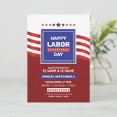Us Labor Day-evenementfolder sjabloon Kaart (Staand voorkant)