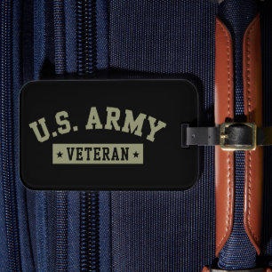 US-legerveteraan Veteranen Amerika Amerikaanse vla Bagagelabel