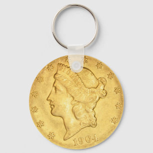 US Liberty Head Gold Coin $20.1904 Sleutelhanger