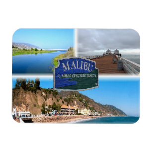 US Los Angeles - Malibu - Lagoon - Pier - strand Magneet