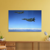 US luchtmacht F-15E Strike Eagles 2 Canvas Afdruk (Insitu (Woonkamer))