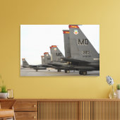 US luchtmacht F-15E Strike Eagles Canvas Afdruk (Insitu (Woonkamer))