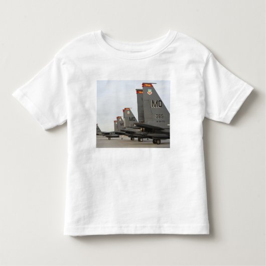 US luchtmacht F-15E Strike Eagles Kinder Shirts (Voorkant)